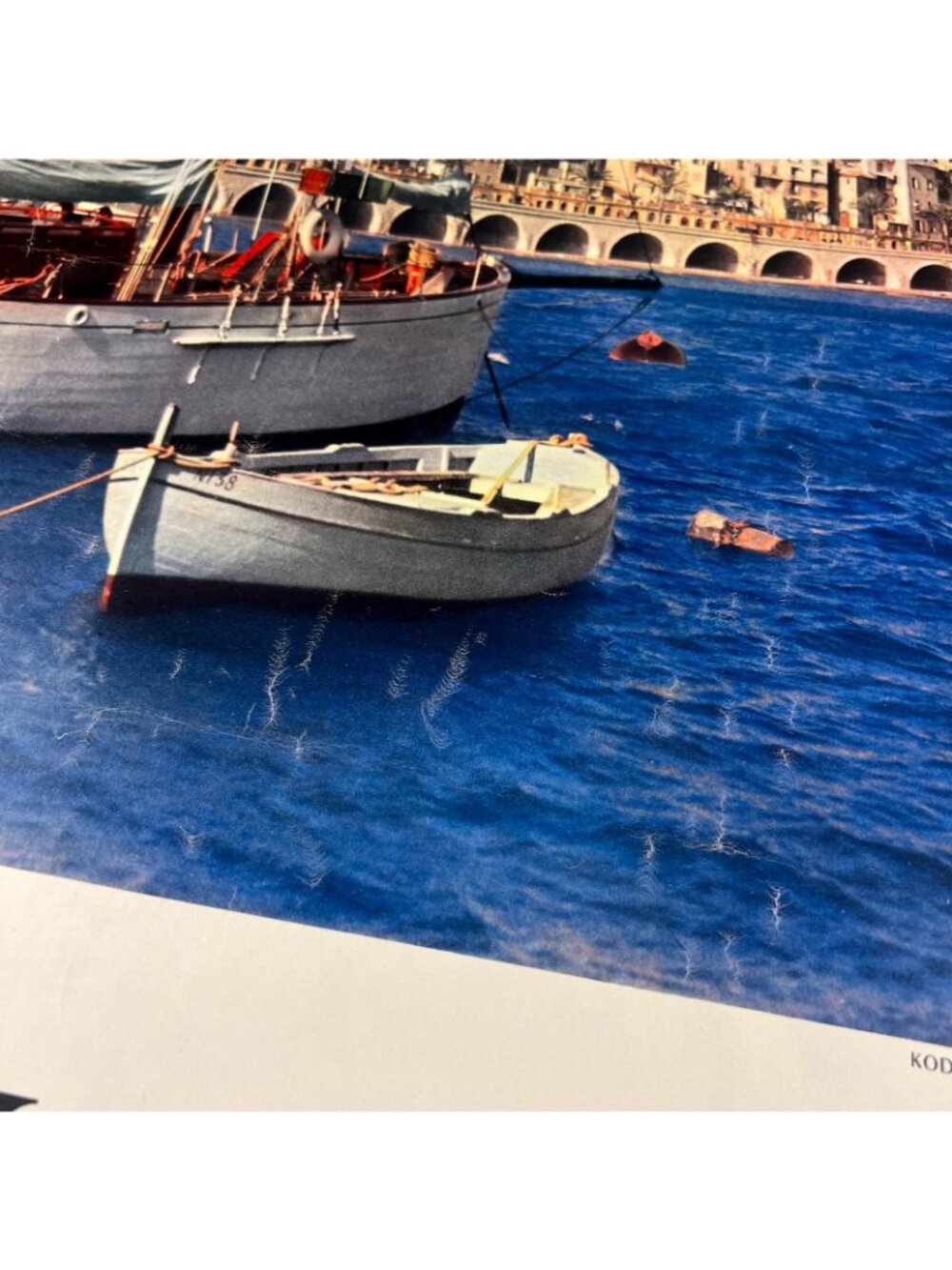 1950s ORIGINAL FRENCH TRAVEL POSTER, Ship, Riviera, Cote D'Azur - 24-1/2"x39" - Picture 6 of 16